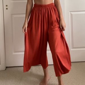 ASOS Red Culottes with elastic
